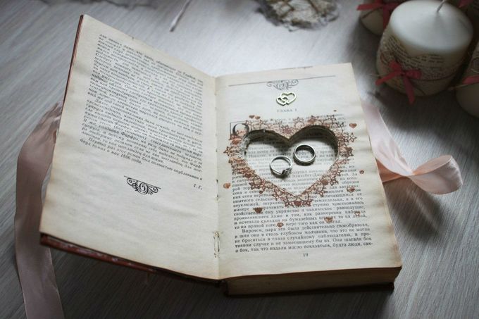 Шкатулка для колец из книги