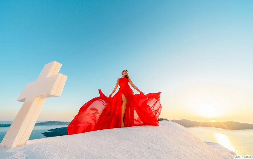 Свадьба Фредди и Маргарет на райском острове Санторини в Греции. Агентство Юлии Веселовой - фото 20144475 Свадебное агентство Юлии Веселовой