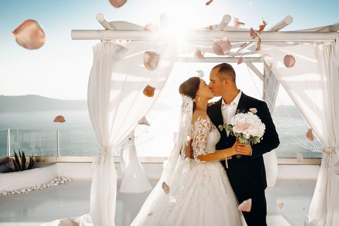 Моя чудесная свадьба на острове Санторини в Греции