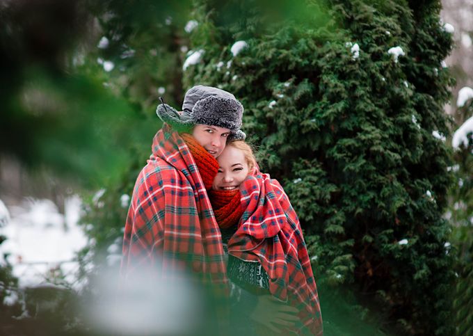 зимняя love story в Ботаническом саду, декорированная фотосессия, романтика зимней фотосессии