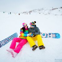 Зимняя лавстори в ярких красках