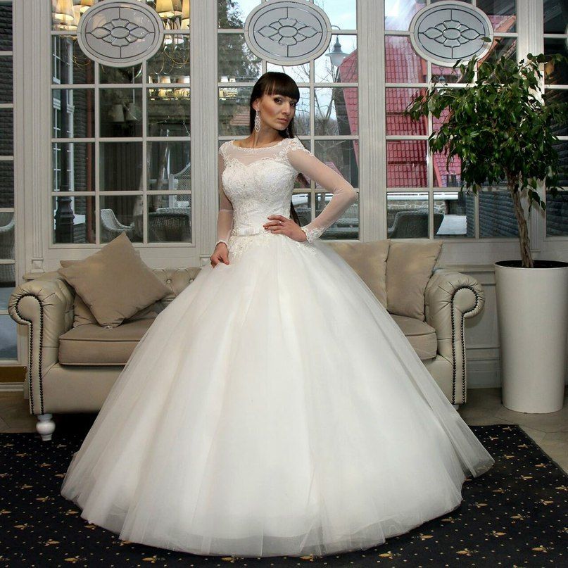 Свадебное платье "Нежность" (с рукавом) - фото 11735786 Свадебный салон "Vesta - Bride"