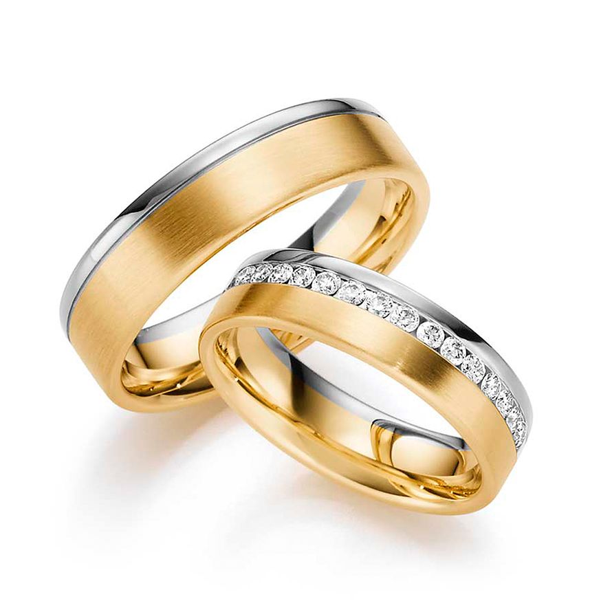 Золотые обручальные кольца с бриллиантами на заказ
