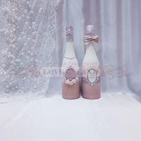 Декор свадебных бутылок - артикул 19