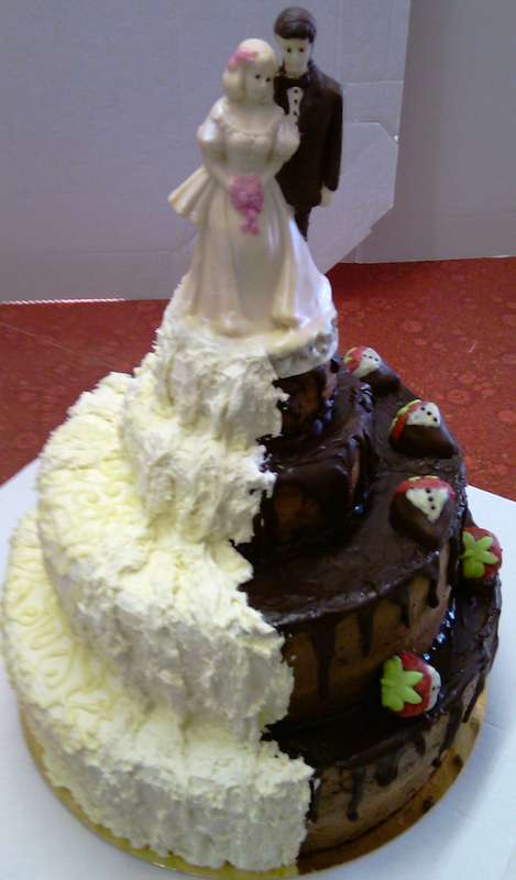 торт "Шоколадная свадьба"  и пусть ваша жизнь будет в шоколаде. - фото 1774815 "Старинные рецепты" - торт на свадьбу