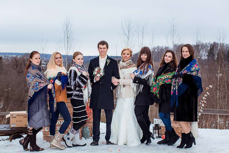 зимняя свадьба. фотосессия в стиле рустик - фото 3536339 Фотограф Янна Левина