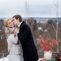 зимняя свадьба. фотосессия в стиле рустик