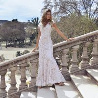 Кружевное свадебное платье-русалка, ND228