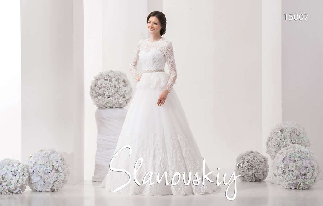 Свадебное платье 2015 года от Slanovskiy модель 15007. - фото 3306883 Свадебный салон Slanovskiy в Москве