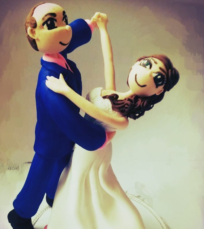 Фигурки на тему спортивных бальных танцев - фото 11217068 Фигурки на свадебный торт by Tessi