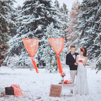 Зимняя свадьба в лесу