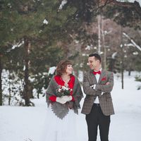 Яркая зимняя свадьба