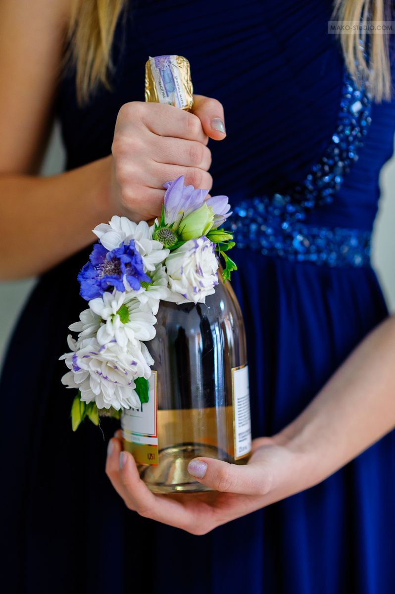 Свадебное шампанское - фото 1618571 Студия флористики White Lilac