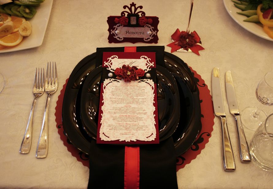 Фото 1593829 в коллекции яркая свадьба в красно-черных тонах - Бутик свадебных аксессуаров Mon Amour