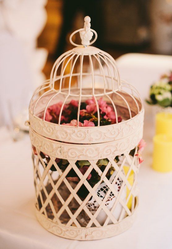 клетки с цветами на свадьбе в стиле шебби шик - фото 1583497 Amazing deco - студия декора 