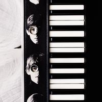 фотография обручальных колец на черно-белой свадьбе