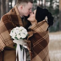 свадебная зимняя фотосессия