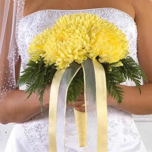 Букет Невесты из желтых хризантем - фото 1663549 Флорист Верещагина Ирина