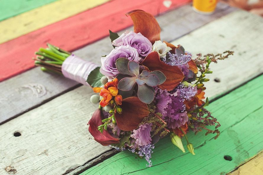 Букет невесты
свадебная флористика
 - фото 9191646 Парикмахер - визажист Алла Зинченко