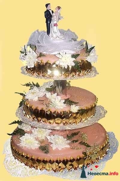 Фото 154635 в коллекции Свадебные торты - Торты от компании "Любомирия"