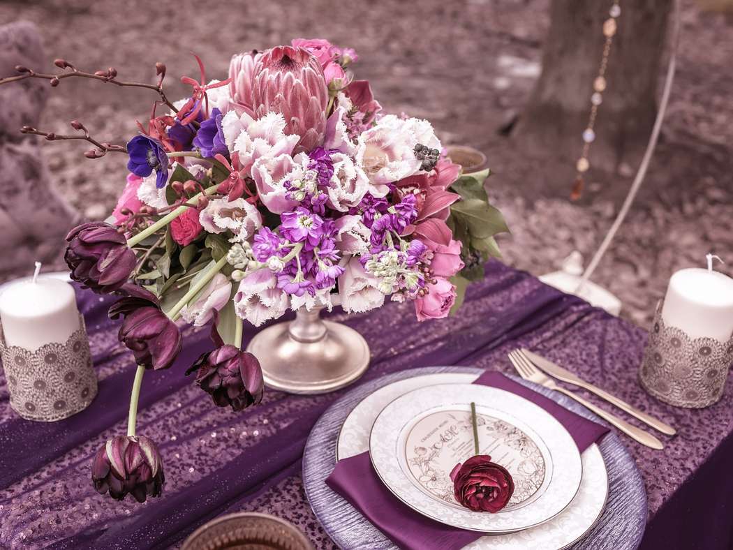 Оформление фотосессии в лиловых тонах - фото 5672136 "Настя Рай" - платья, аксессуары, цветы и декор