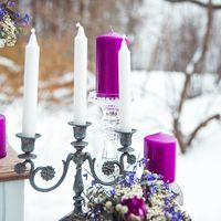 Фиолетовый декор
