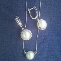 Серьги и кулон