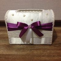 Свадебный сундук в фиолетовых тонах для подарков!