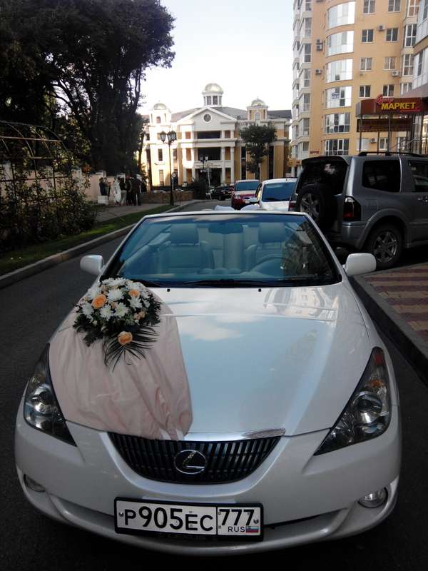 Персиковая свадьба. - фото 3034481 Свадебные автомобили - прокат кабриолета Lexus
