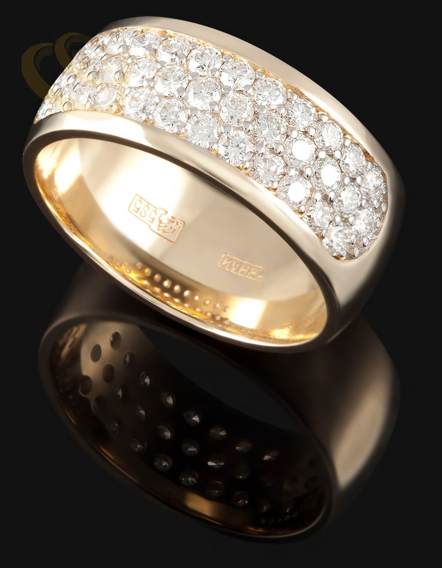 Обручальное кольцо с бриллиантами - фото 3111199 Ювелирный интернет магазин Shop Market-Gold