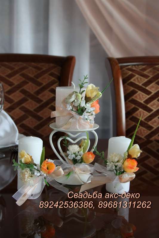 Аксессуары для свадьбы в персиковом цвете - фото 3648953 Акс-декор - оформление