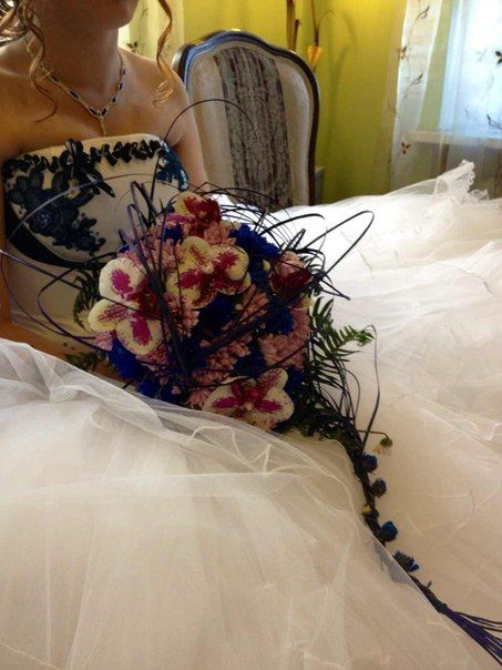 букет невесты сине-сиреневый с орхидеями - фото 3629725 Оформитель Зиненко Анастасия