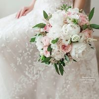 Букет невесты с пионовидными розами. Флорист Пашкова Ольга