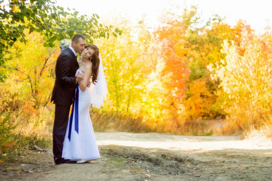 Осенняя яркая классическая свадьба в синих тонах. - фото 3207009 Фотограф Екатерина Походина