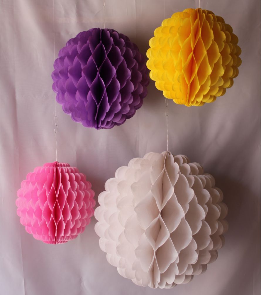 Бумажные шары - соты