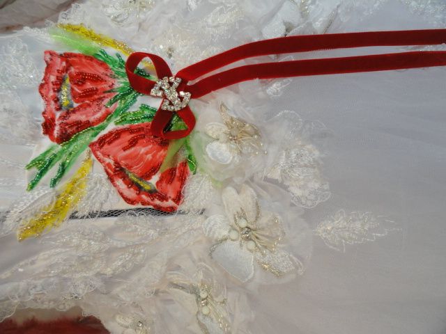 свадебное платье с маками - фото 1693989 Авторская мастерская Sankovi - свадебные наряды