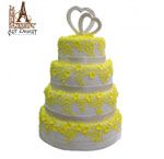 Свадебный желтый торт - фото 1106287 ArtDesert - кондитерская мастерская