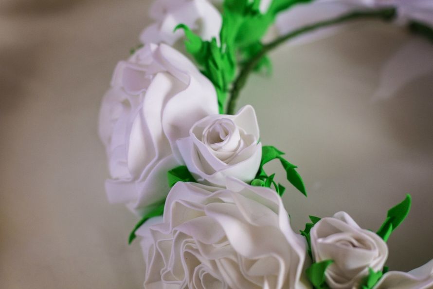Венок свадебный "Английские розы"
(в наличии) - фото 4908035 "Kapriza"- свадебная мастерская Галины Ворониной