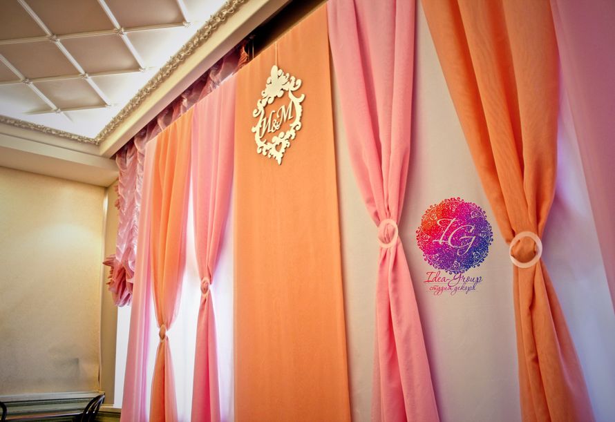 Фото 6636208 в коллекции Нежная персиково-розовая свадьба - Студия декора Idea-group