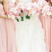 Платья подружек невесты в цвете Розовый Кварц