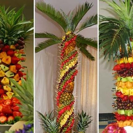 Пальма из фруктов