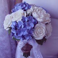 гортензия, розы, пионы