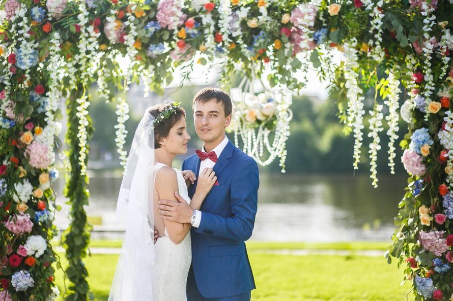 Арка в цветах - фото 8847550 Lavender wedding - студия флористики и декора 