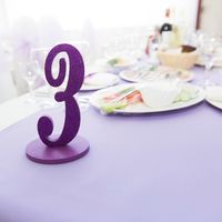 Гостевые столики оформлены раннерами в единой гамме мероприятия и обозначены цифрами, согласно плану рассадки.
Фотограф: Роман Шаец 