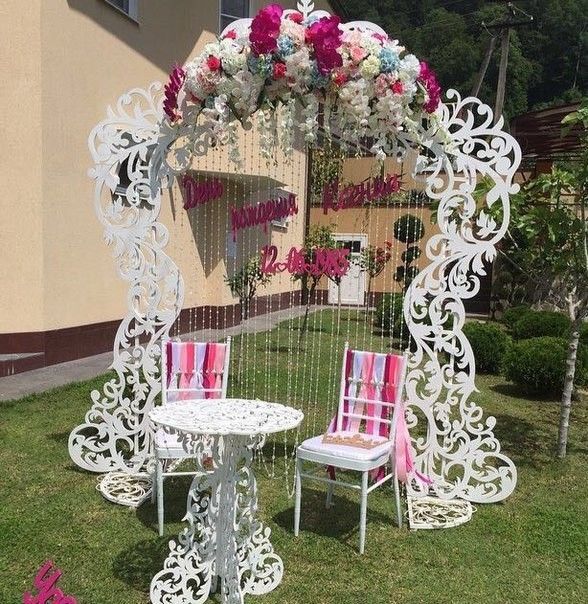 Свадебная арка и столик, полностью разборные изделия. - фото 18447760 Украшения для свадьбы "Пенодекор"