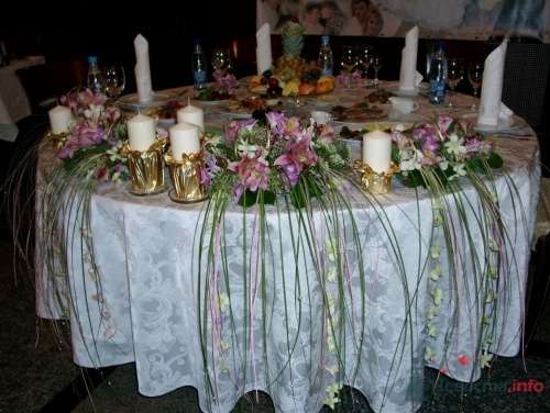 Оформление стола для молодоженов - фото 1094 Флорист-дизайнер Елена 