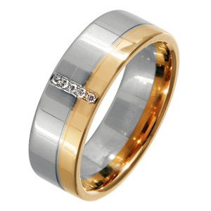 Кольцо из белого и красного золота с бриллиантами Артикул 432-050-331 - фото 12044236 Ювелирная компания Дива