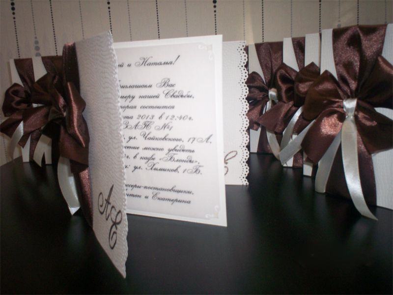 Фото 1123153 в коллекции Приглашения на свадьбу - "Магазин праздника" - свадебные аксессуары