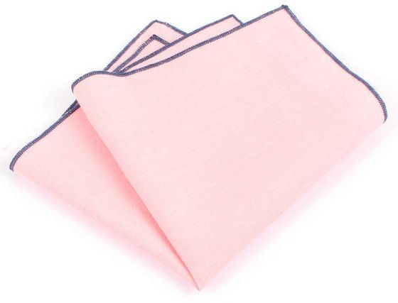 Нагрудный платок льняной розовый
