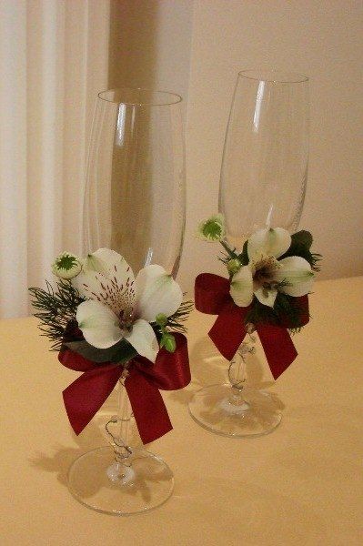 Фото 2587537 в коллекции свадебные бокалы - Цветочный магазинчик - услуги оформления